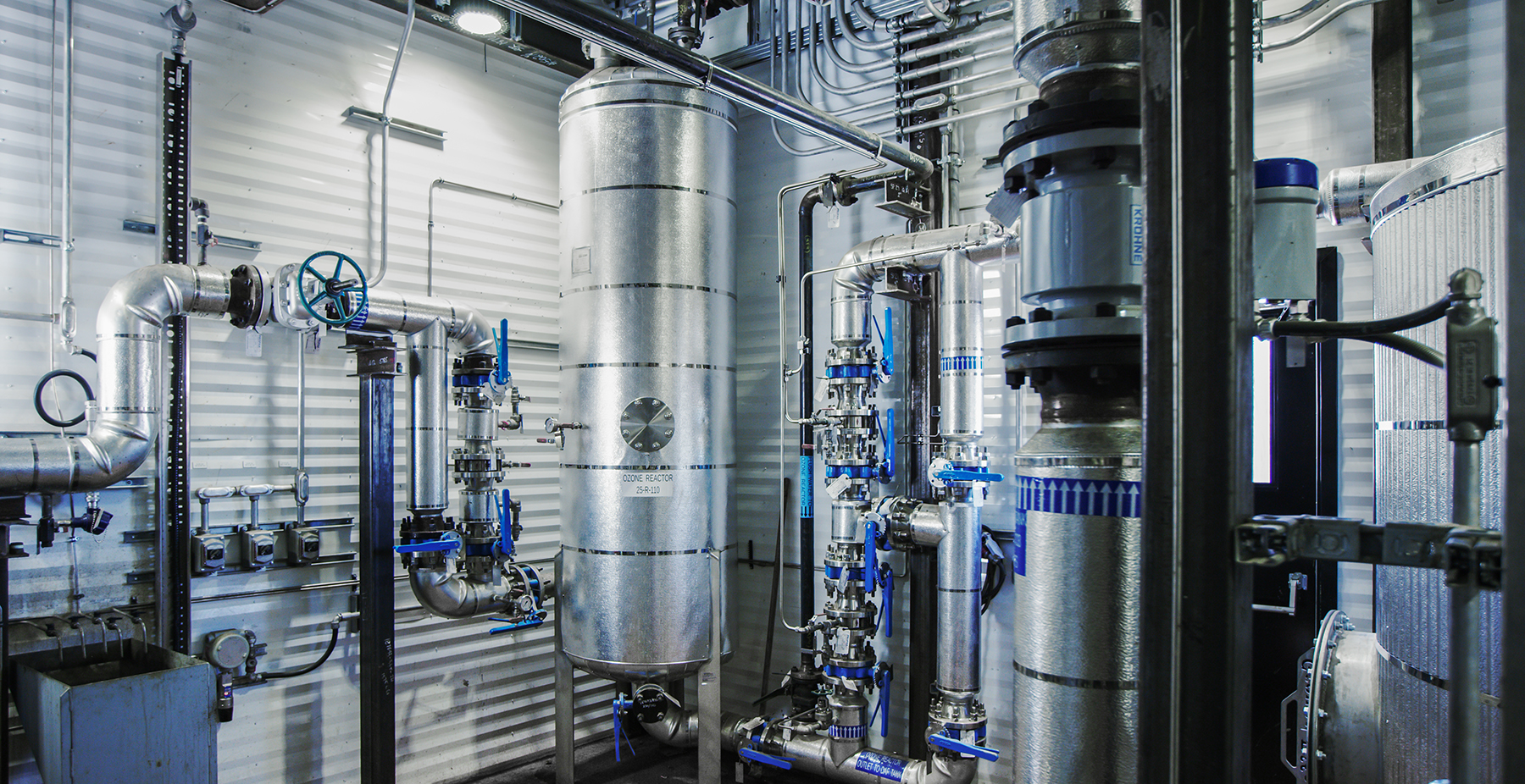 At its testing facility in Regina, Saskatchewan, Volt Lithium uses this equipment to treat oil field brine before it enters the company’s direct lithium extraction process. (Image courtesy of Greg Huszar/Volt Lithium)