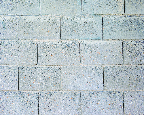 Cinderblock wall