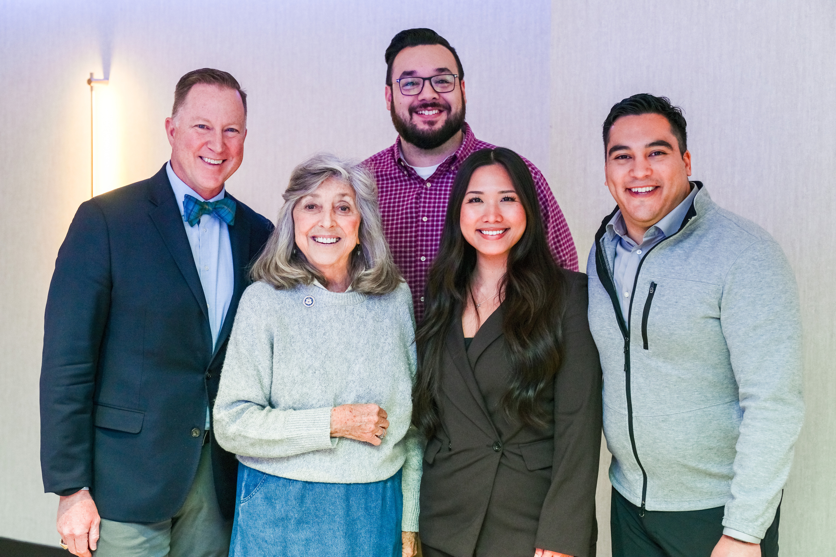 U.S. Representative Dina Titus stands with four members of the ASCE Nevada team at the 2026 Legislative Fly In.