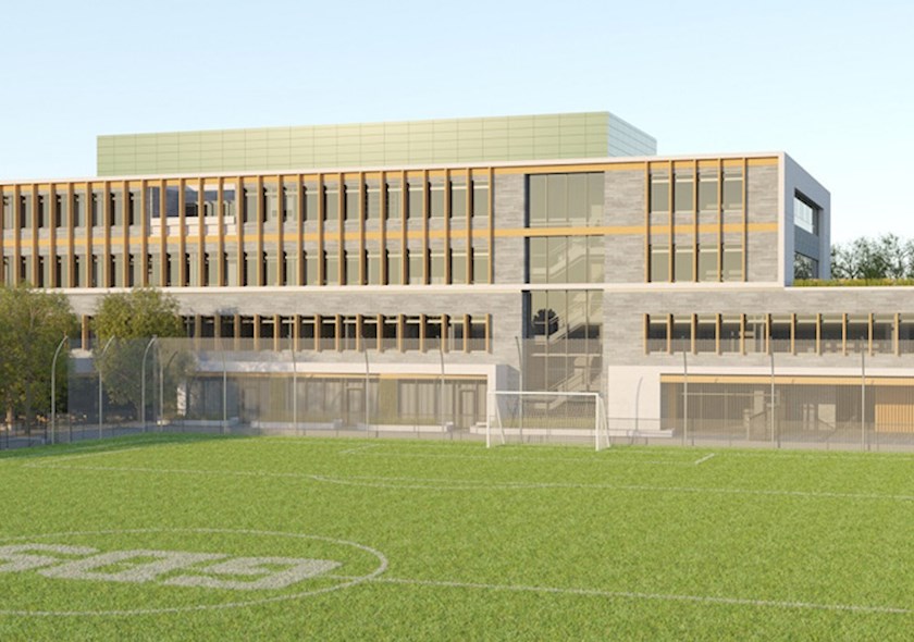 Rendering of the Georgetown Day School by the AEI ISDC 2021 winning team from the University of Nebraska Lincoln
