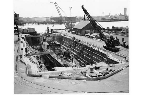 Picture of Dry Dock 1 at Portsmouth Naval Shipyard