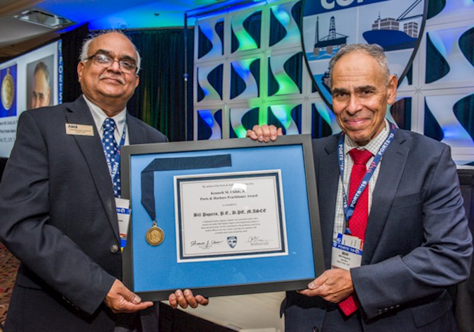 The 2019 Kenneth M. Childs, Jr. Practitioner's Award was presented to Bill Paparis, P.E., D.PE, M.ASCE.