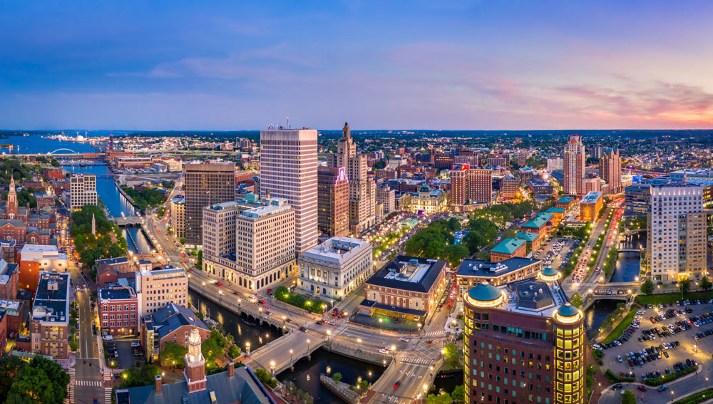 Ariel view of Rhode Island