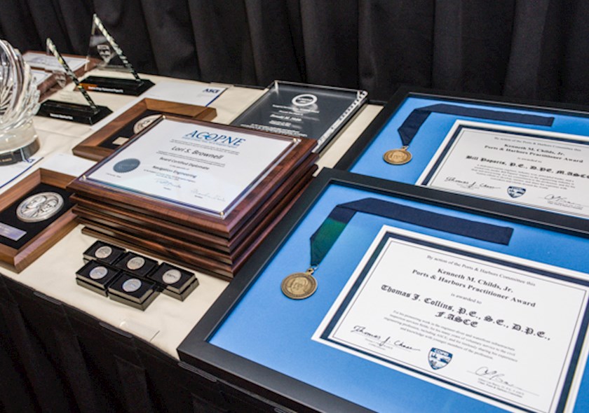 COPRI awards on a table
