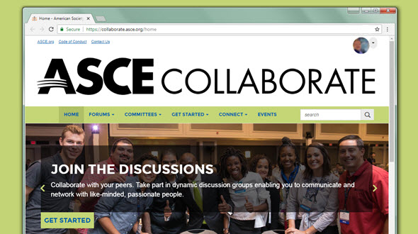 ASCE Collaborate Screenshot