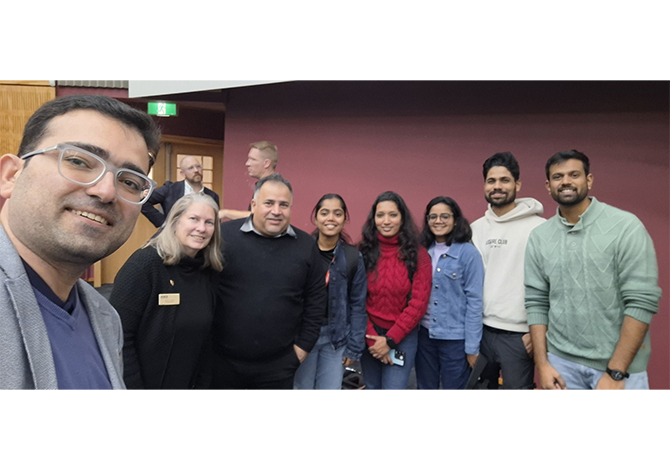 ASCE NZ Board meeting with a group of postgraduate students at the University of Waikato.