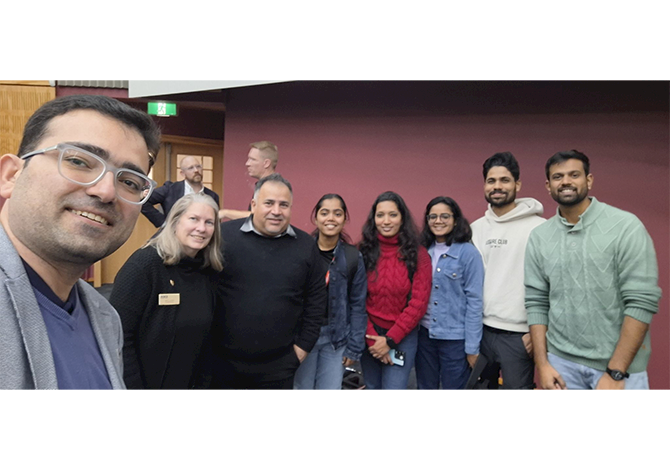 ASCE NZ Board meeting with a group of postgraduate students at the University of Waikato.
