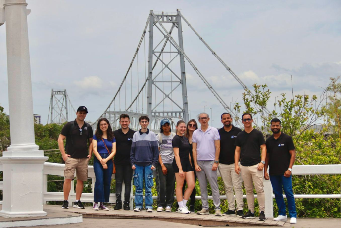 Group photo of technical tour participants