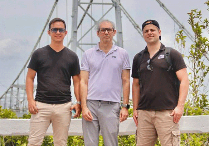 Section leaders during technical tour