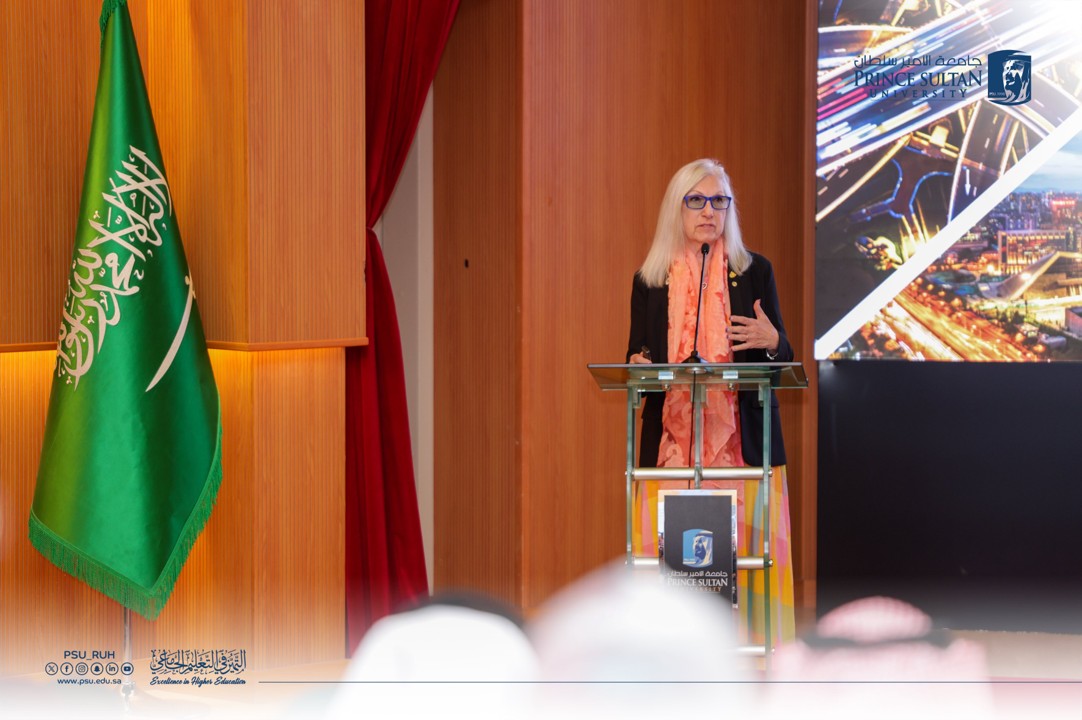 President Marsha giving a speech