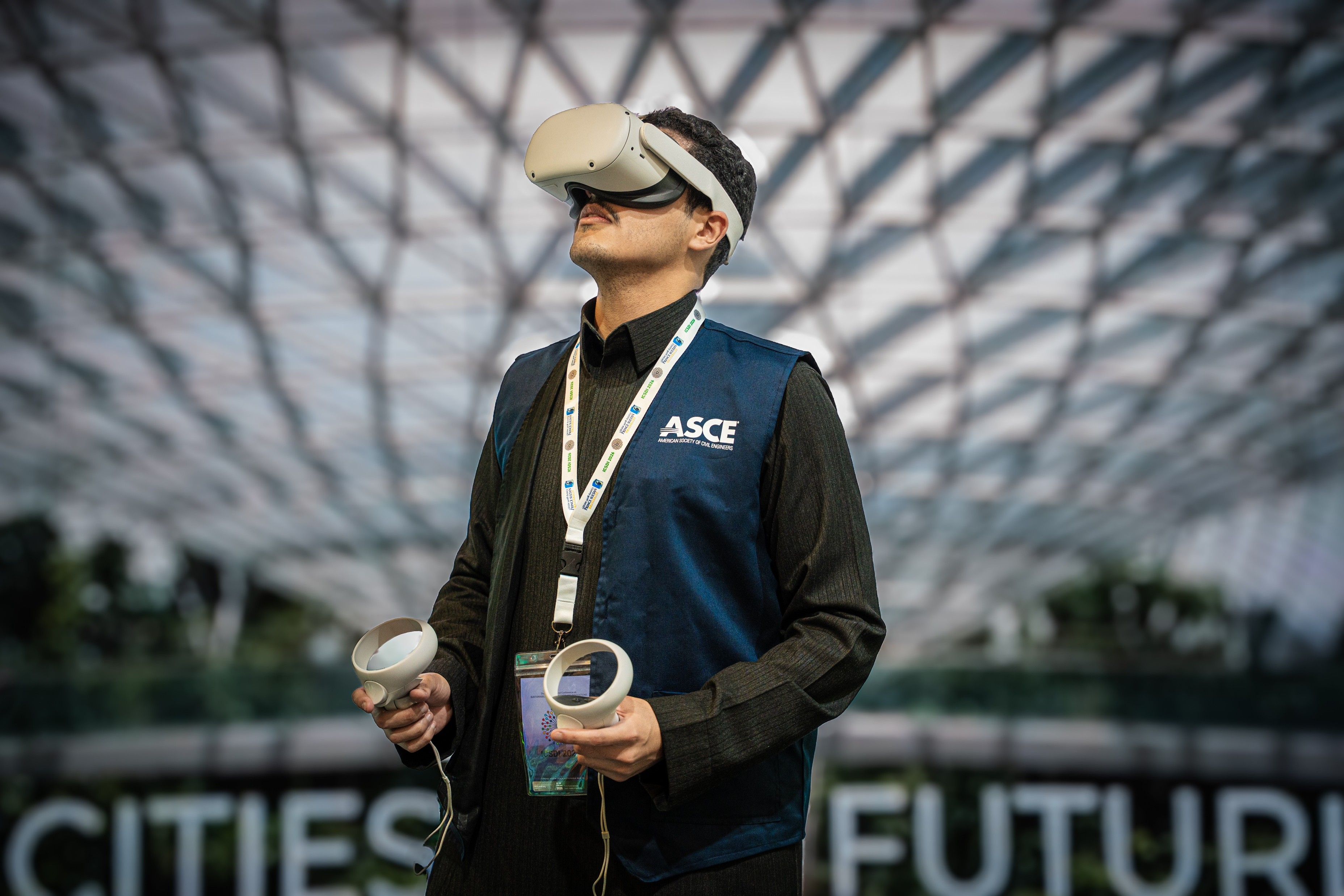 PSU Student enjoying FWV virtual reality