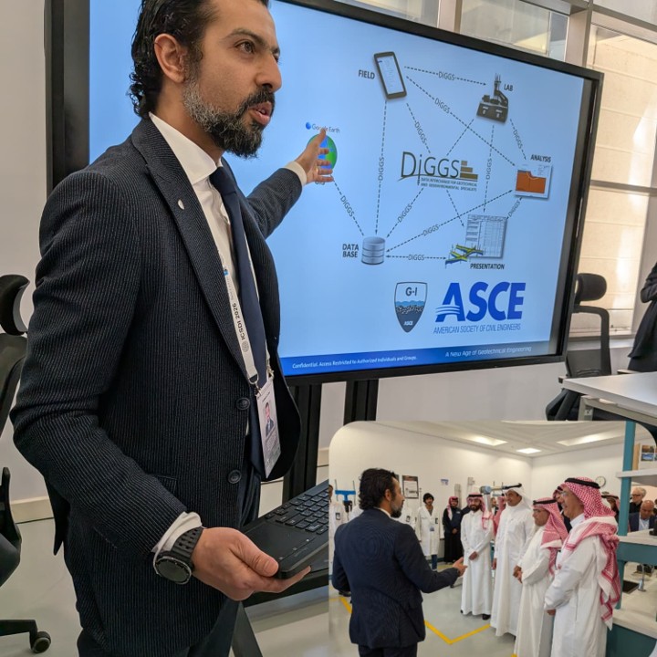 Dr. Ezzat presenting GEOTECH 2.0 lab, recipient of ASCE GEO Institute funding 