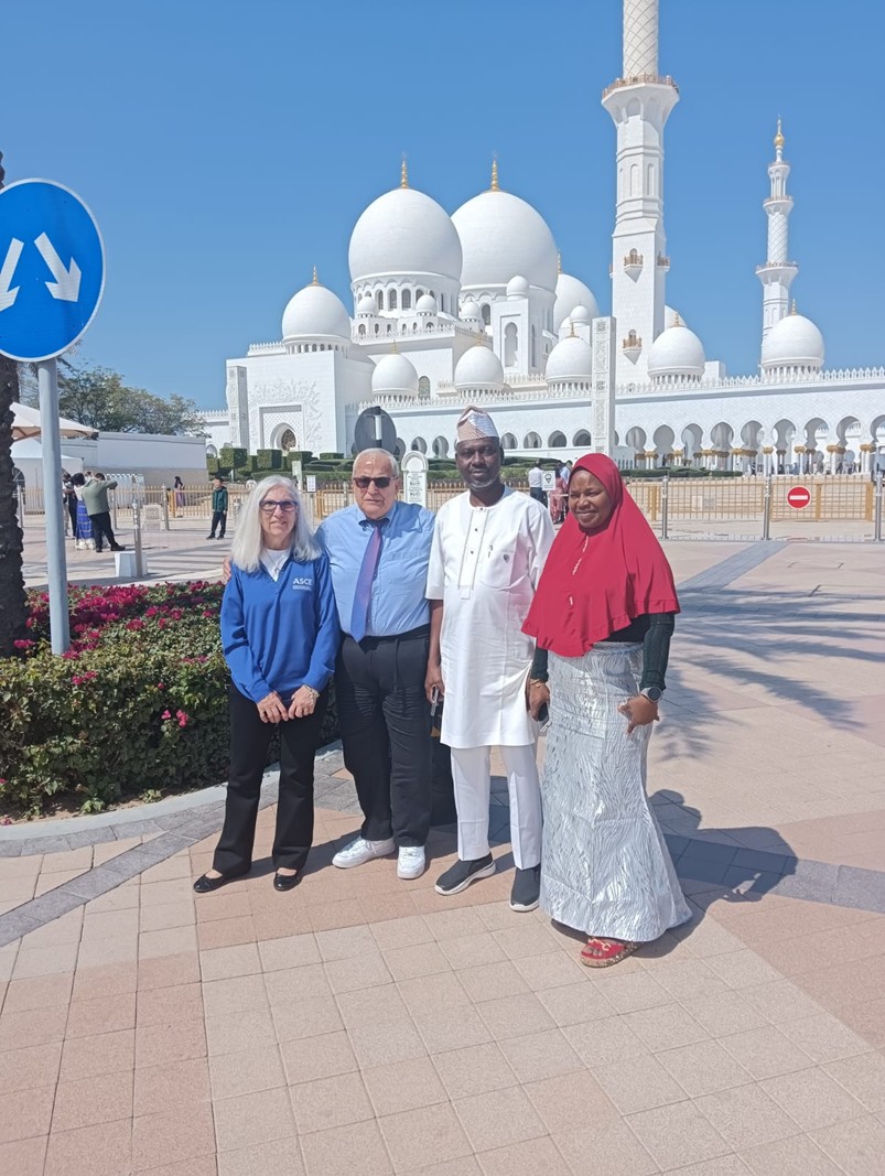 President Marsha exploring Abu Dhabi and Dubai with Past R10 Director Elias, Governor Rasheed and spouse Saffiyah 