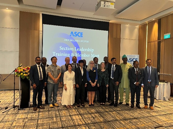 ASCE delegation at the member meet hosted by Sri Lanka Section leadership. 