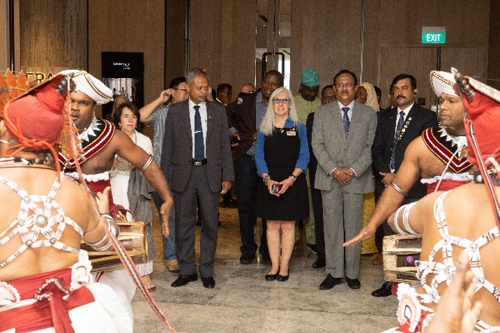 Traditional Sri Lanka welcome to ASCE delegation by Sri Lanka Section leadership. 