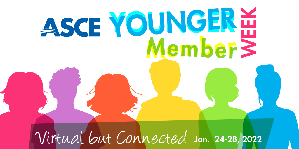 2022 Younger Members Week - promo showing silhouette of people