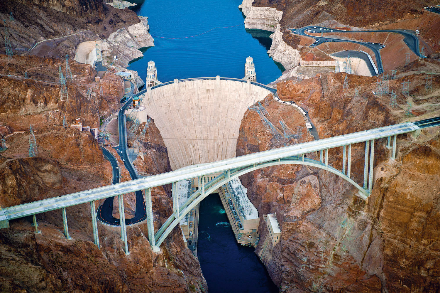 Aerial view of the Hoover Dam Aerial view of the Hoover Dam