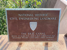Erie Canal's ASCE Historic Landmark plaque