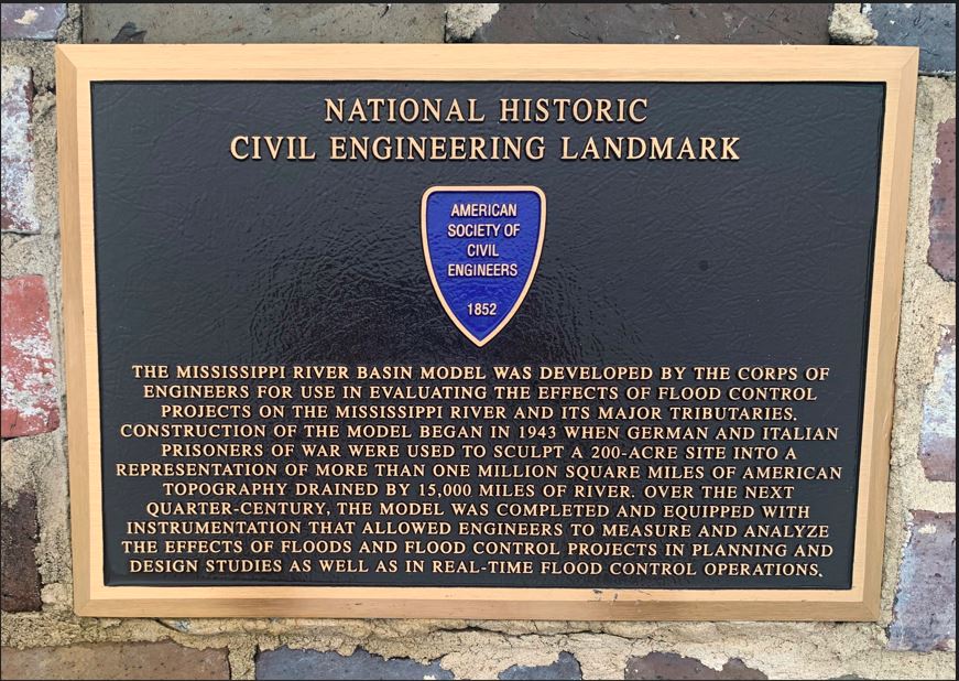 MS RIver Basin Model Plaque