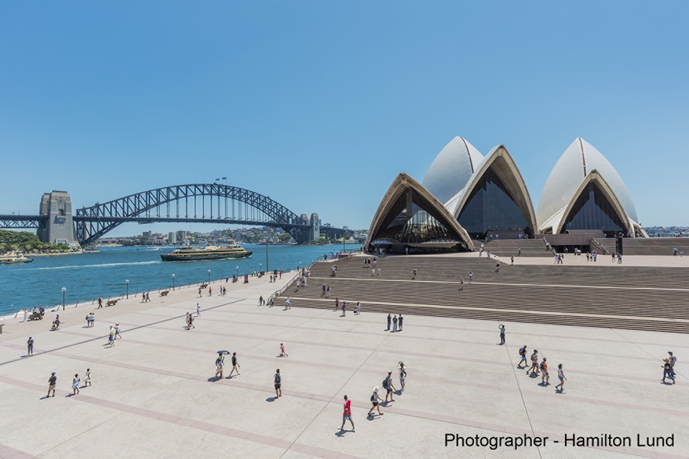 front view of Sydney Opera House