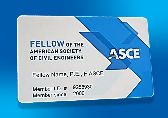 ASCE Fellow ID card