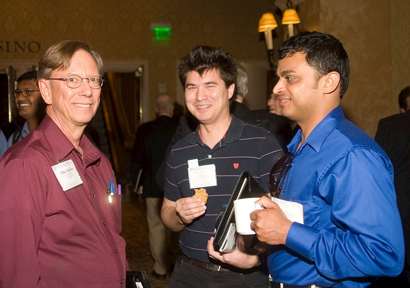 ASCE members networking at an event