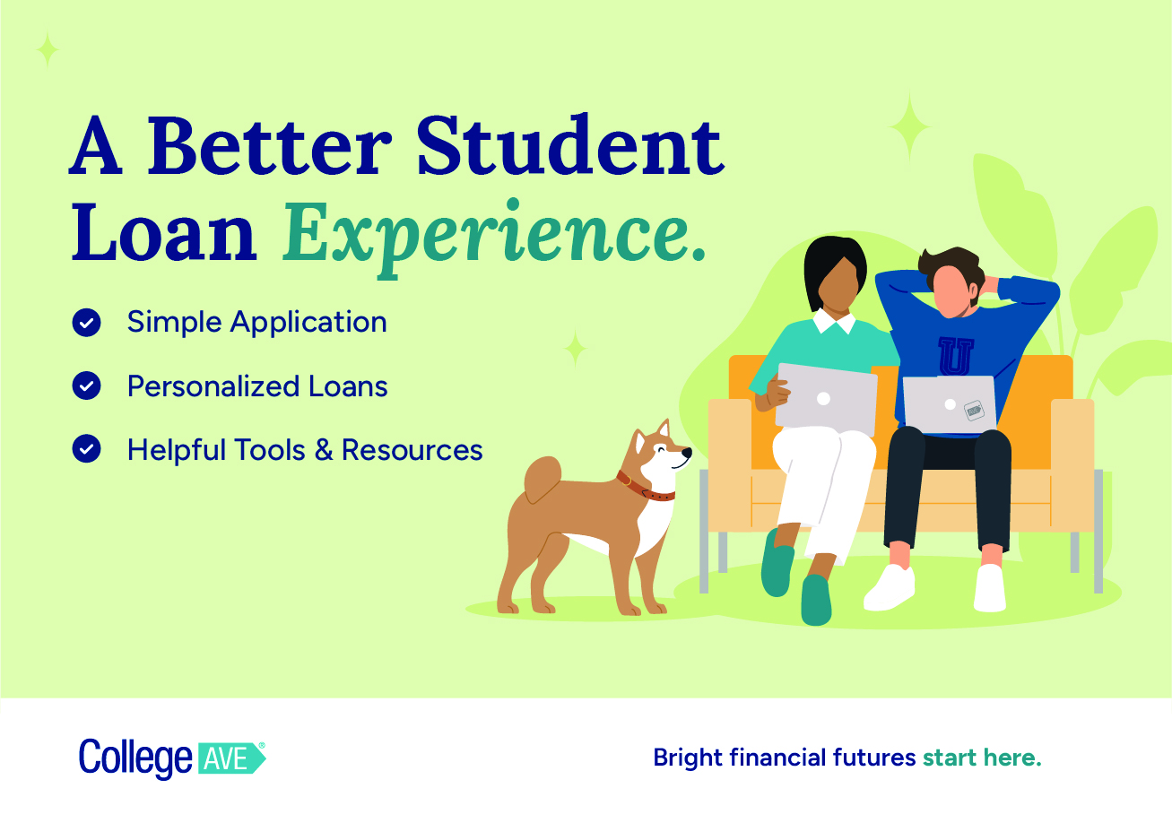 A better student loan experience with College Ave - simple application -  personalized loans - helpful tools & resources