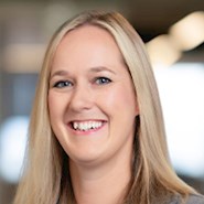 Woman with blond hair