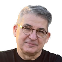 Man in shirt and jeans.