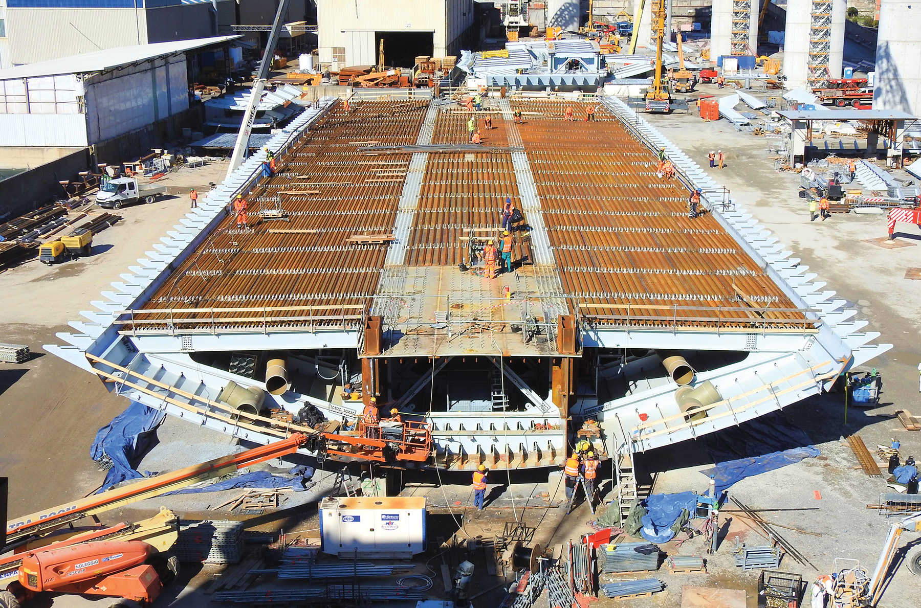 bridge deck under construction