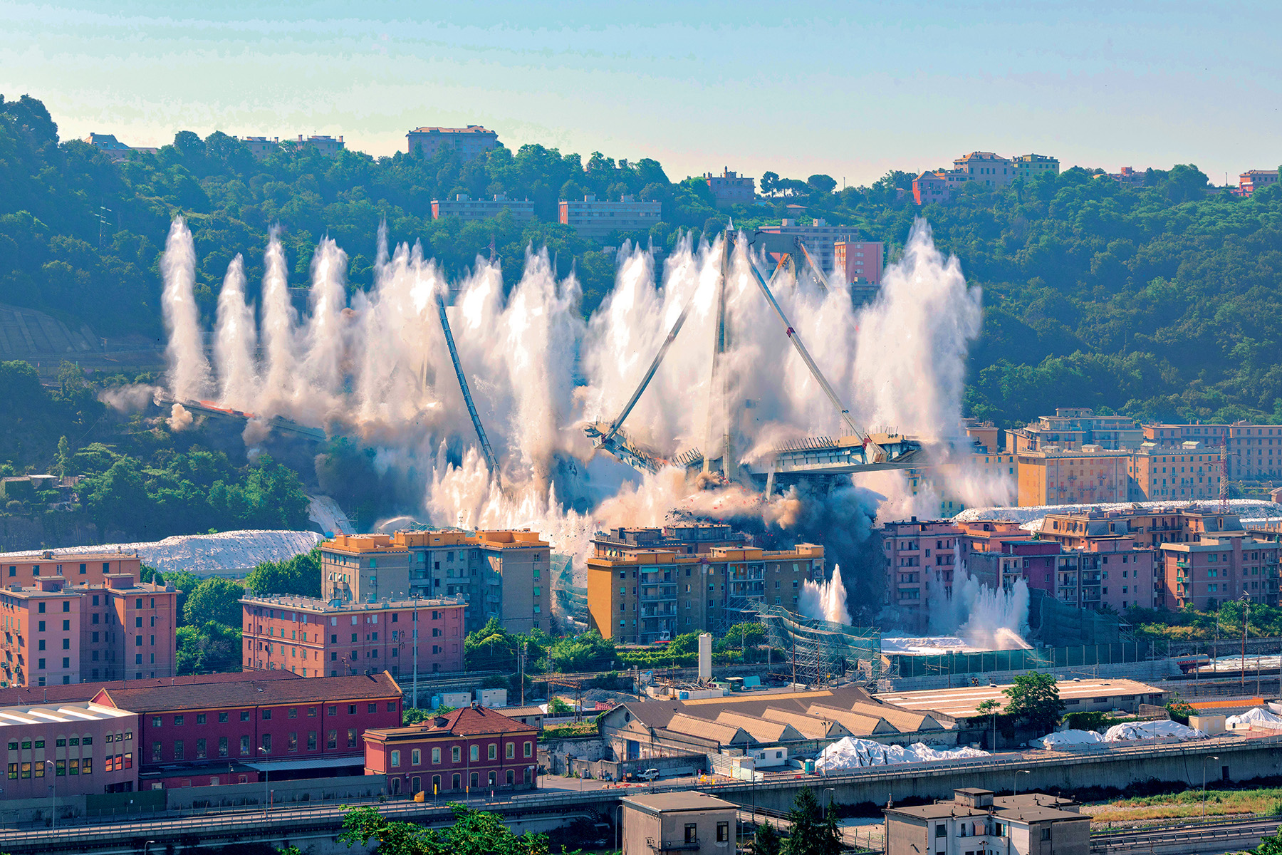 aerial of demolition