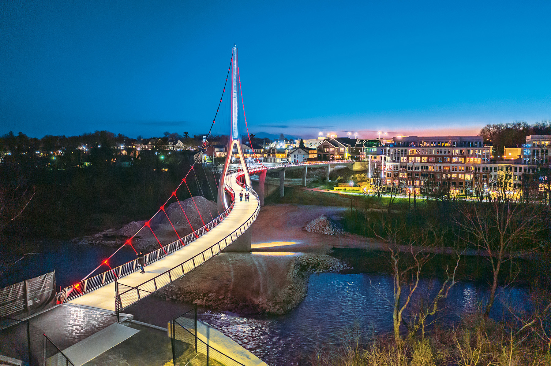 s-shaped bridge exterior