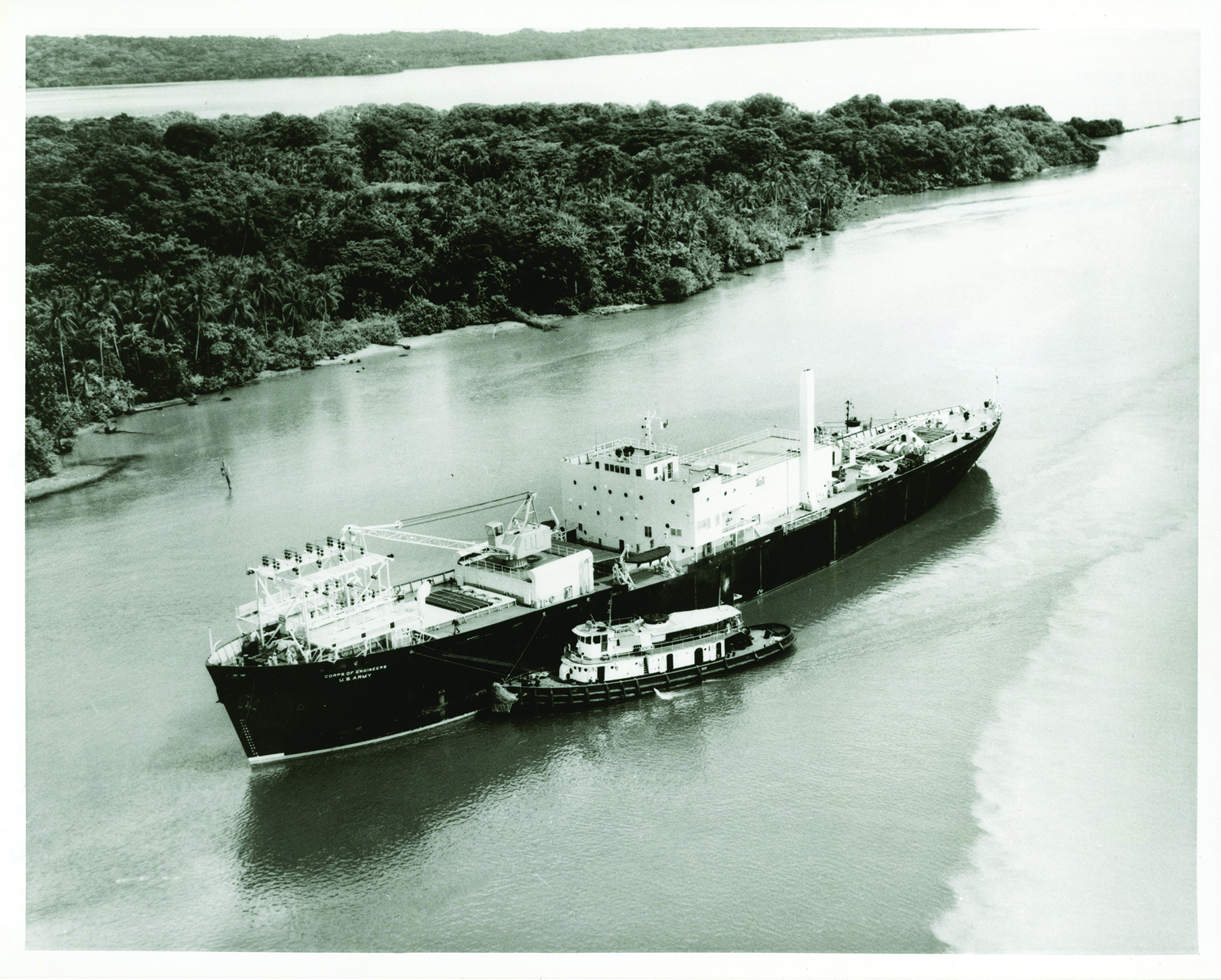 aerial of ship