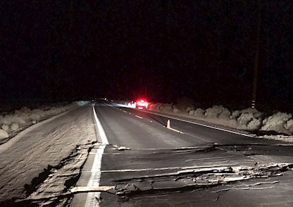 damaged road