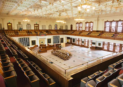 large auditorium with seats