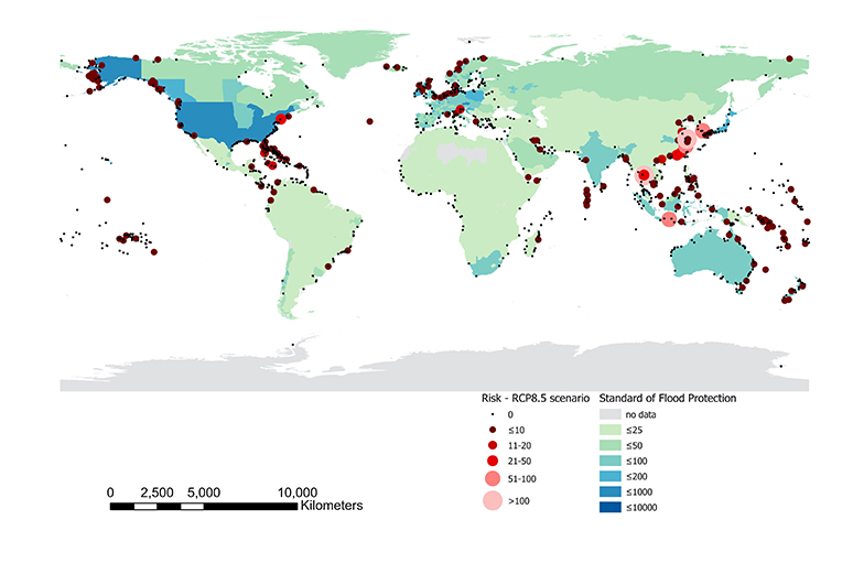 map of expected annual route disruptions