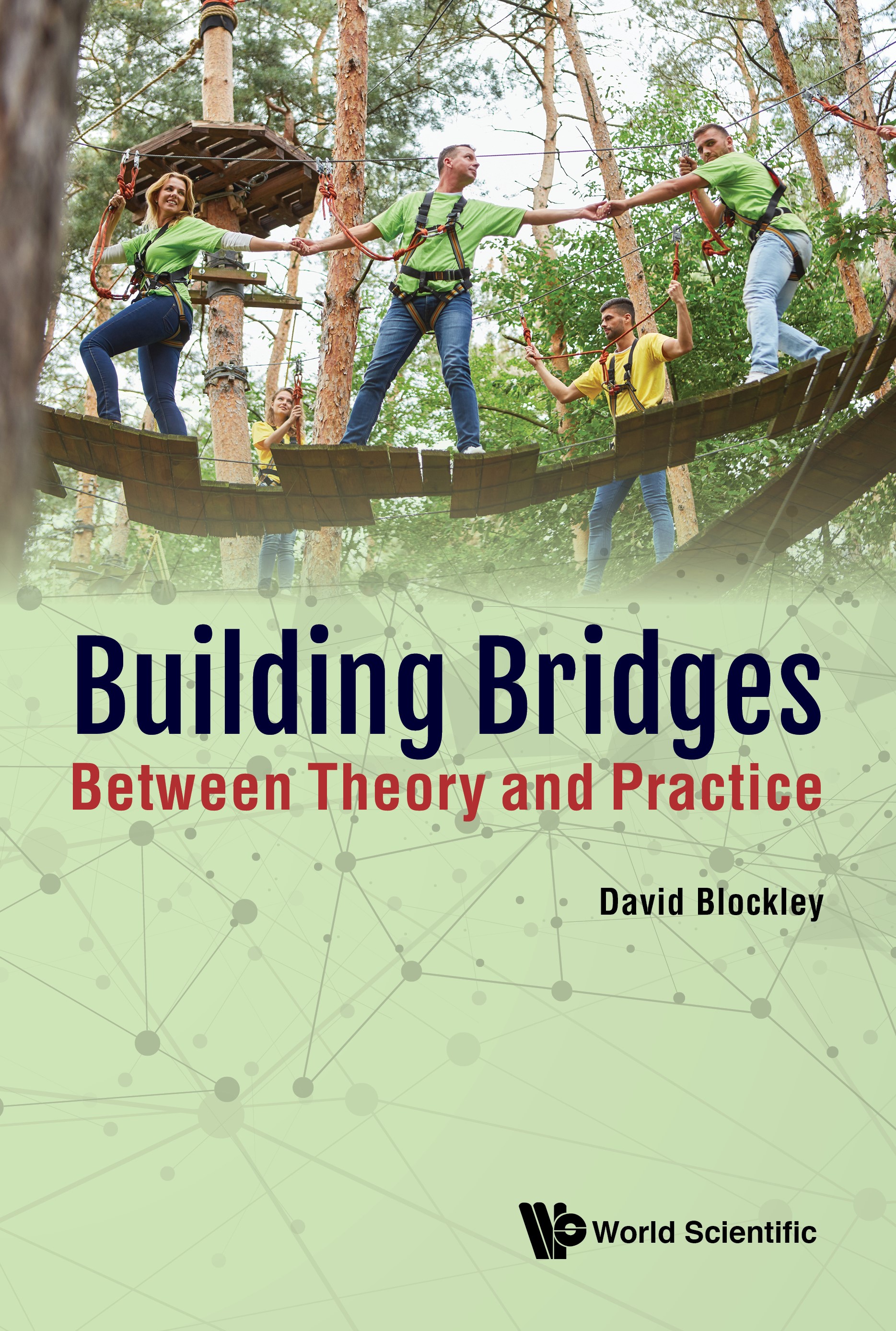 green book cover showing people crossing a bridge