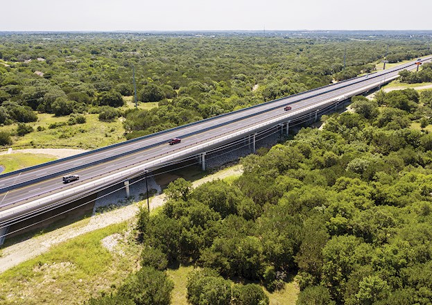 multi lane interstate with cars on it