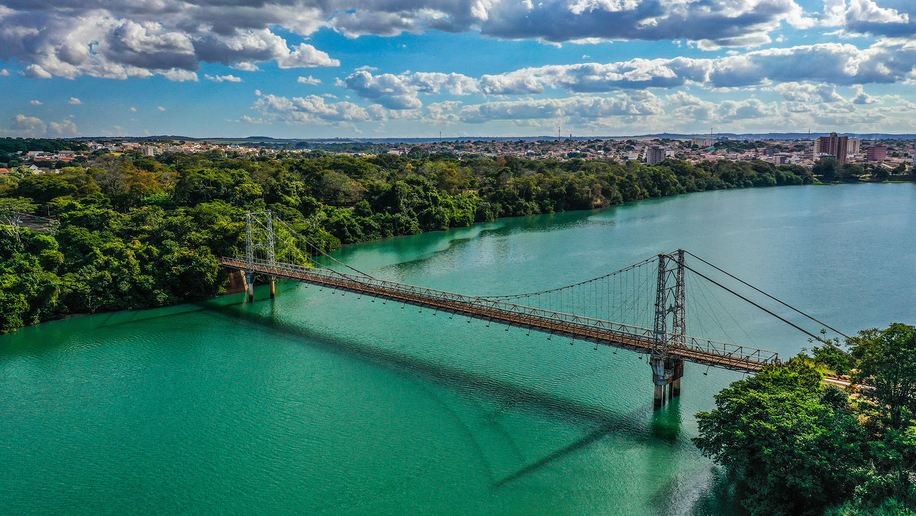 steel bridge spanning a body of water