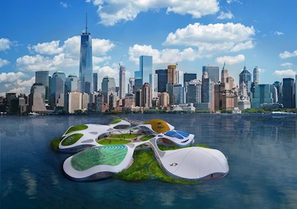 floating campus in New York Harbor