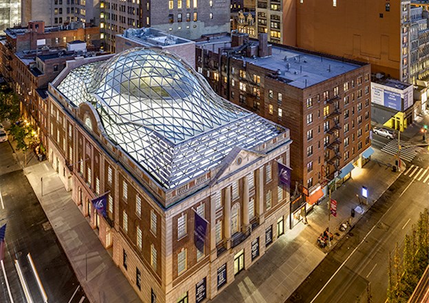 new tammany hall building at dusk