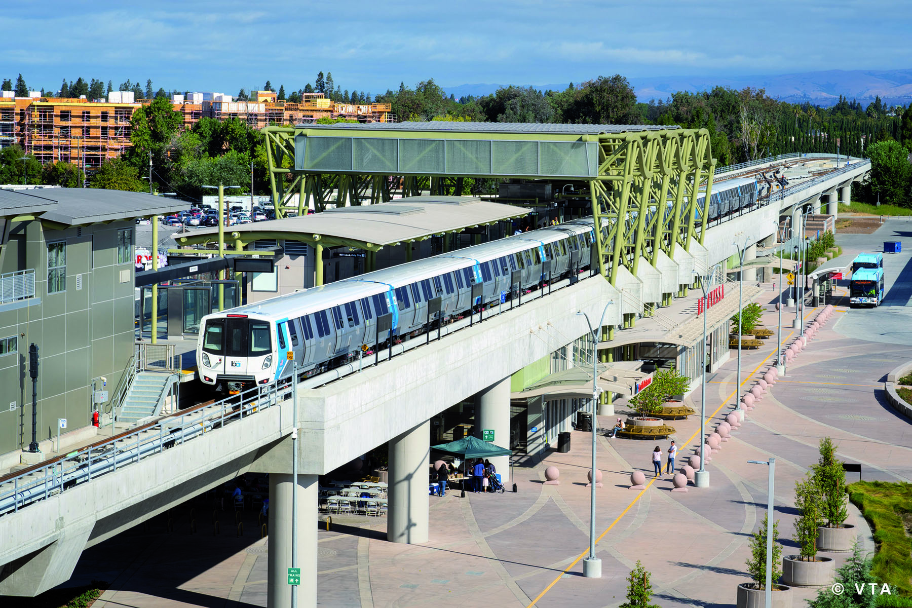 photograph of one of the new Bay Area Rapid Transit stations