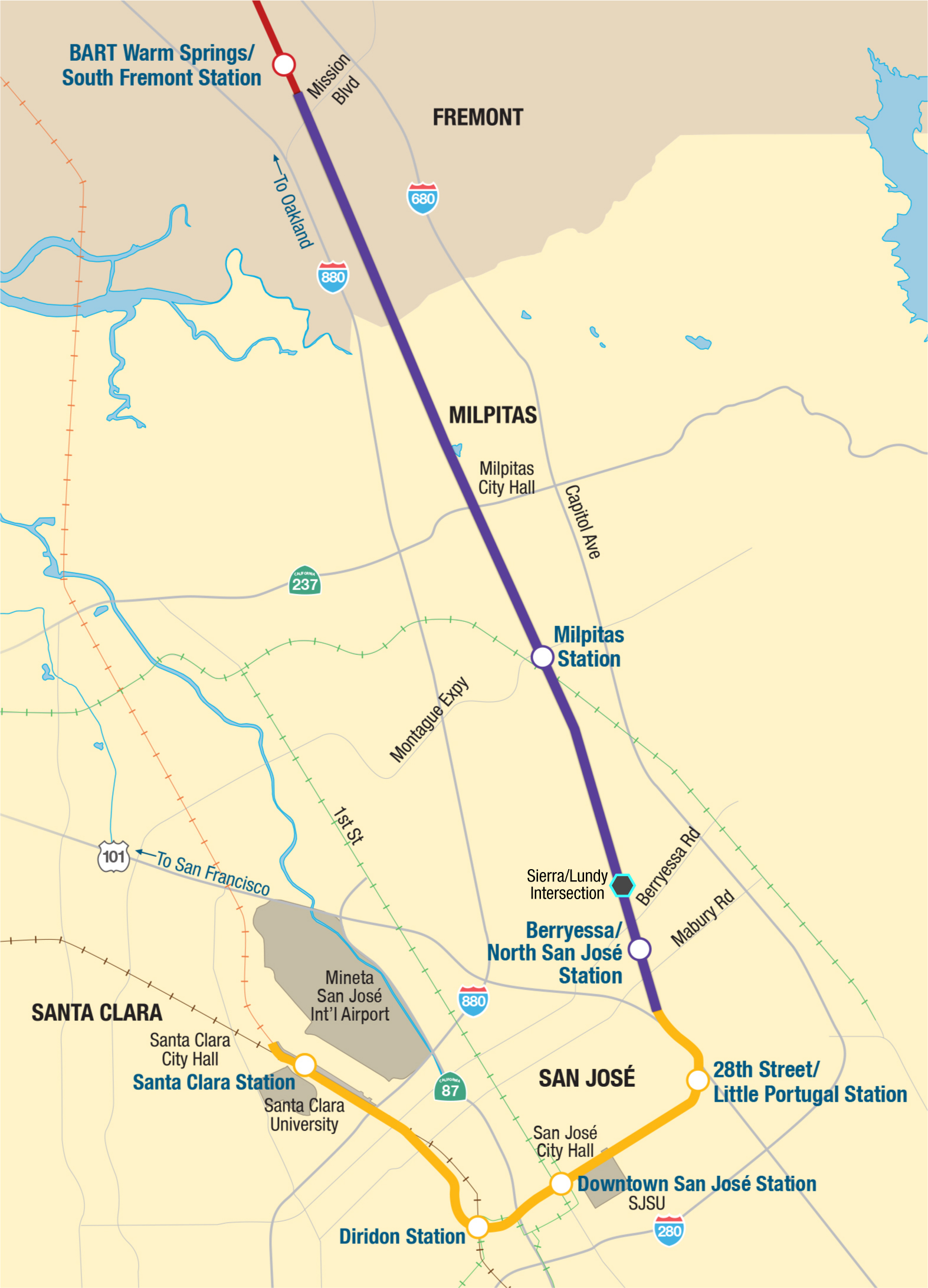 map of a transit station