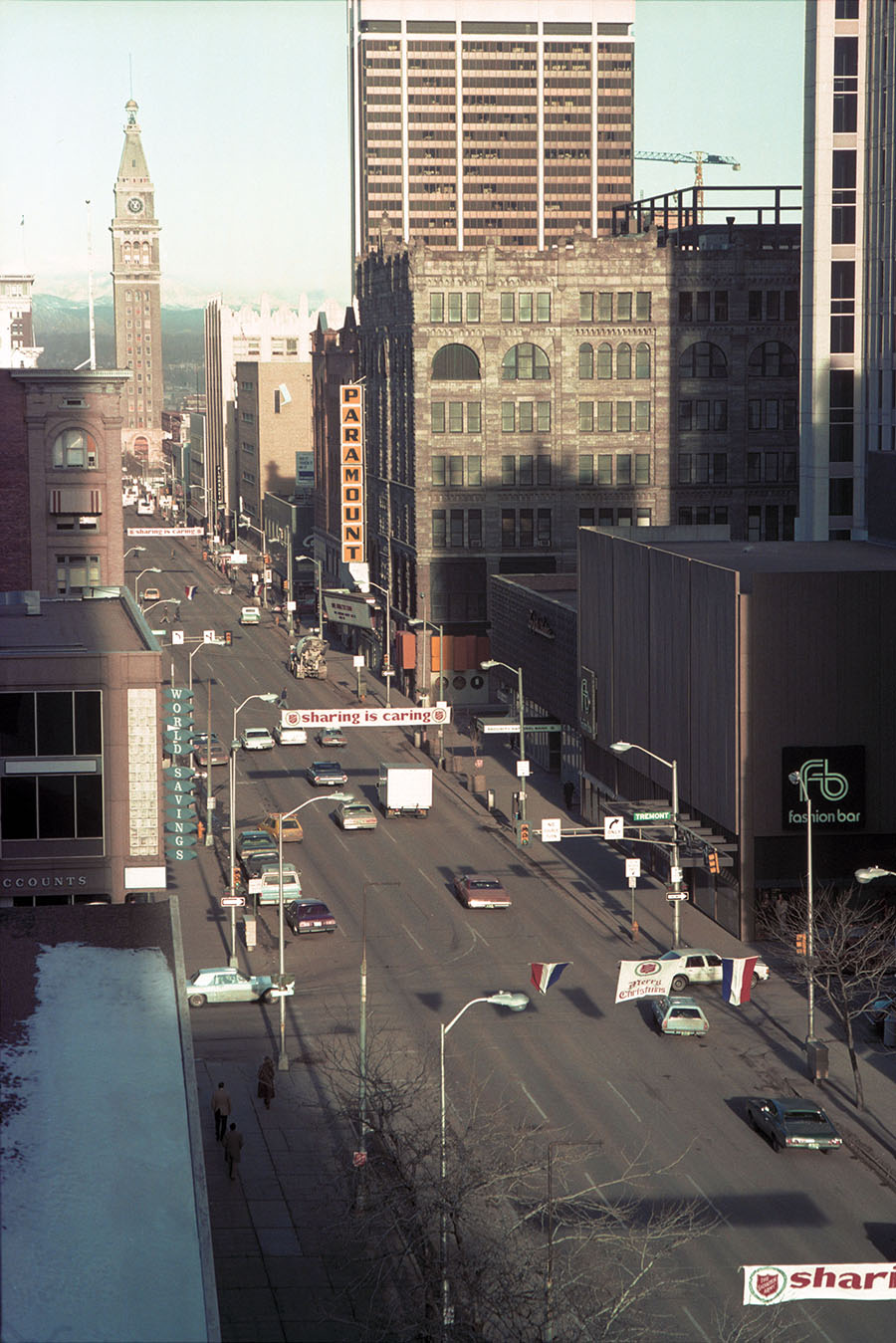 busy downtown street