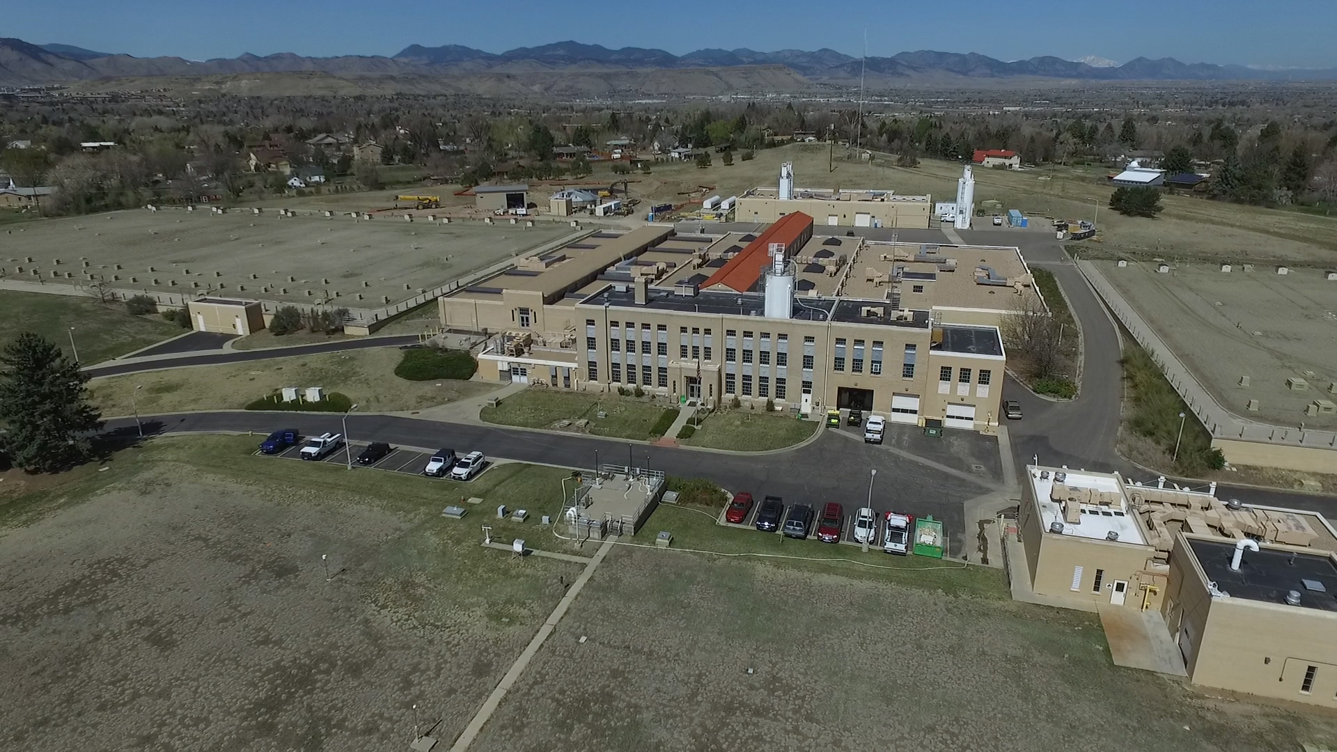 aerial of treatment plant