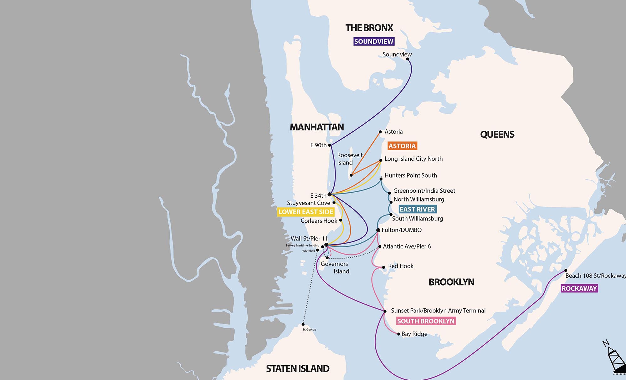 ferry route map