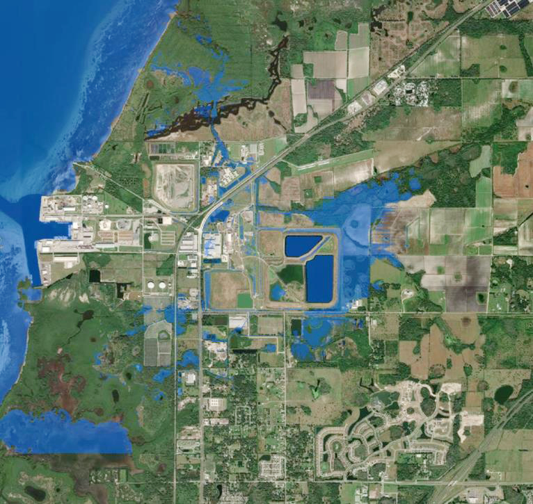 inundation map of piney point in Florida