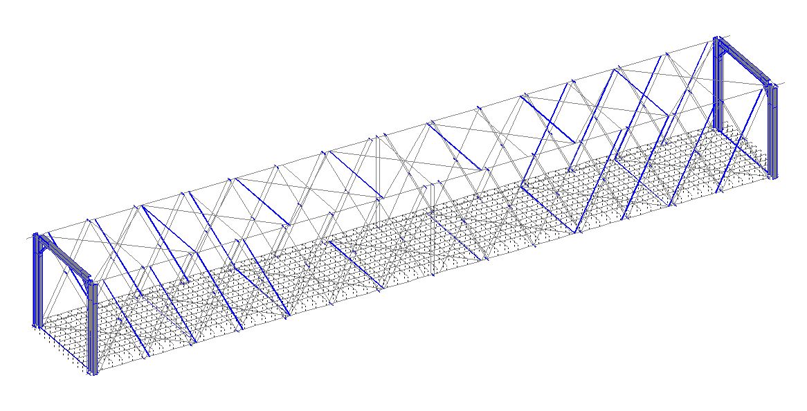 black and white graphic representation of a model of the bridge