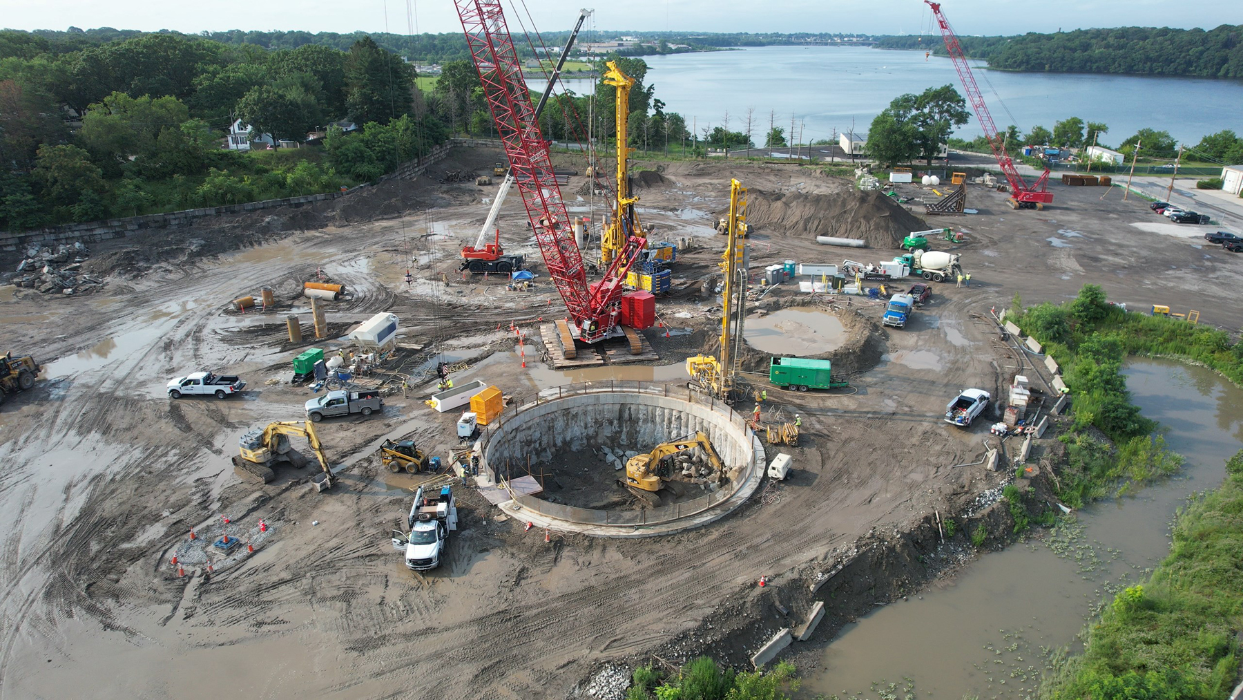 EXCAVATION on construction site