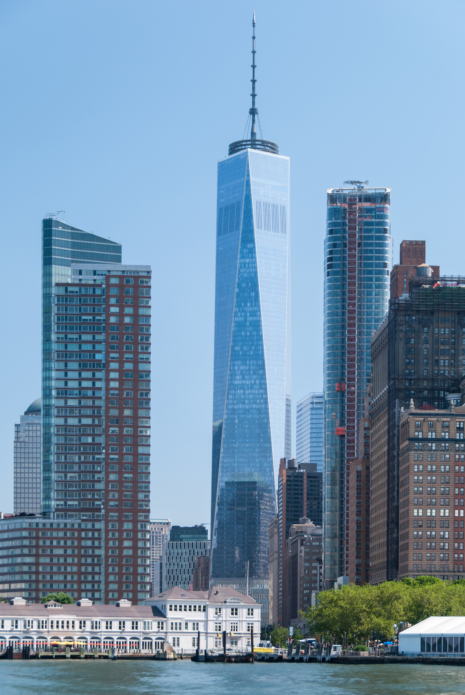 high-rise buildings including One World Trade Center in new york city 